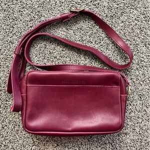 Portland Leather Goods Boysenberry toaster crossbody